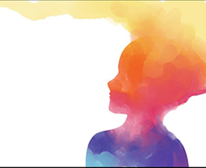 Watercolour art of a person